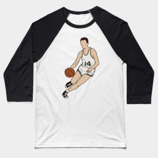 Bob Cousy Dribbling Baseball T-Shirt